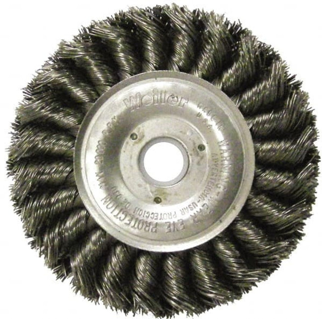 Weiler 08199 Wheel Brush: 12" Wheel Dia, Knotted