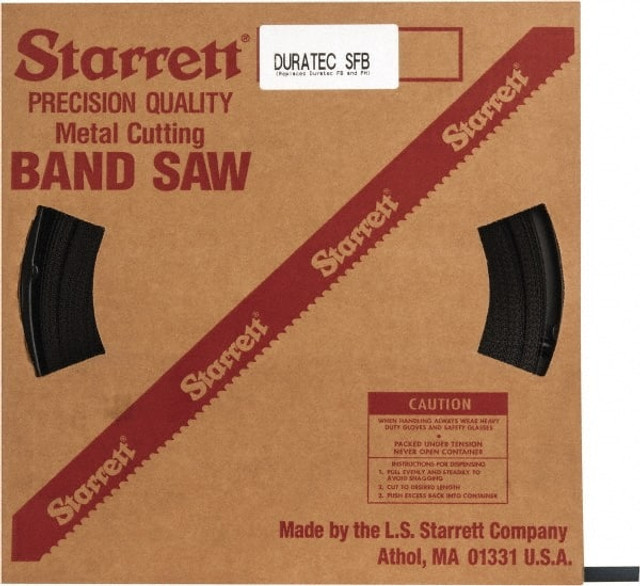 Starrett 13855 Band Saw Blade Coil Stock: 1/2" Blade Width, 250' Coil Length, 0.025" Blade Thickness, Carbon Steel