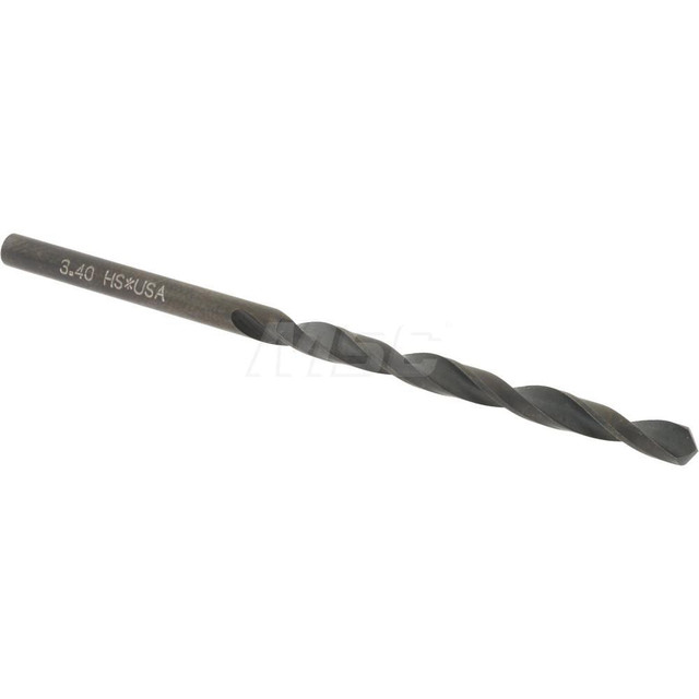 Hertel C.402.0340 Jobber Drill: 3.40 mm Dia, 118 deg Point, High Speed Steel