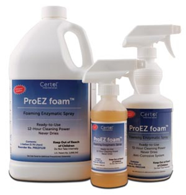MicroCare, LLC  PREZF128 Refill Bottle Detergent, 1 Gallon Quadruple Enzymatic Pump Spray, 4/cs