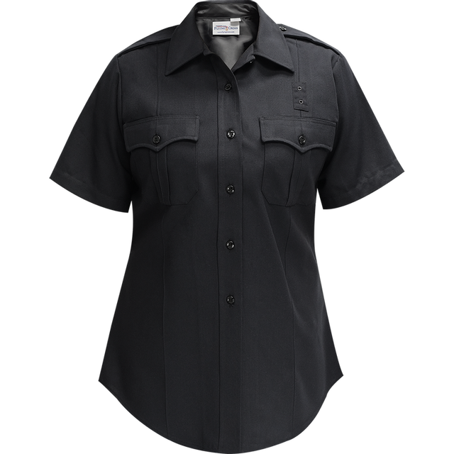 Flying Cross 155R84 10 42 N/A Justice Women's Short Sleeve Shirt w/ Convertible Sport Collar