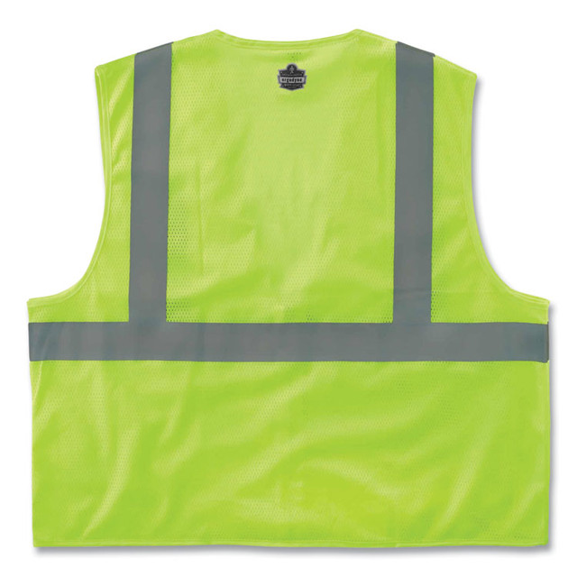 TENACIOUS HOLDINGS, INC. ergodyne® 21059 GloWear 8210Z Class 2 Economy Mesh Vest, Polyester, Lime, 4X-Large/5X-Large