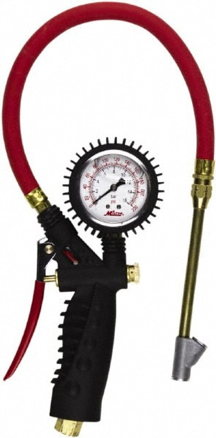 Milton S-577A 0 to 230 psi Dial Straight Foot Dual Head Tire Pressure Gauge