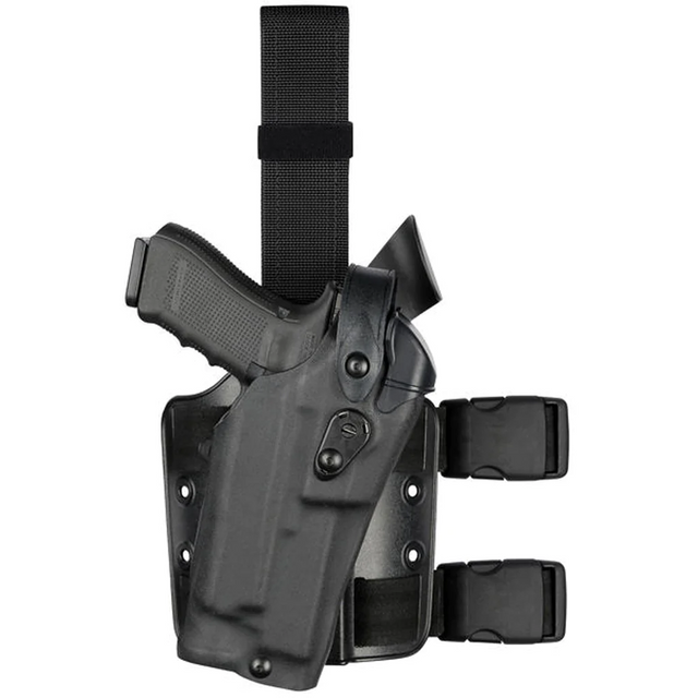 Safariland 1204698 Model 6304RDS ALS/SLS Drop-Rig Tactical Holster for Glock 17 MOS w/ Light