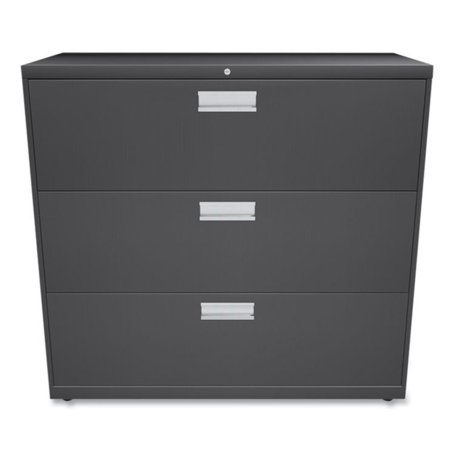 HON COMPANY 693LS Brigade 600 Series Lateral File, 3 Legal/Letter-Size File Drawers, Charcoal, 42" x 18" x 39.13"