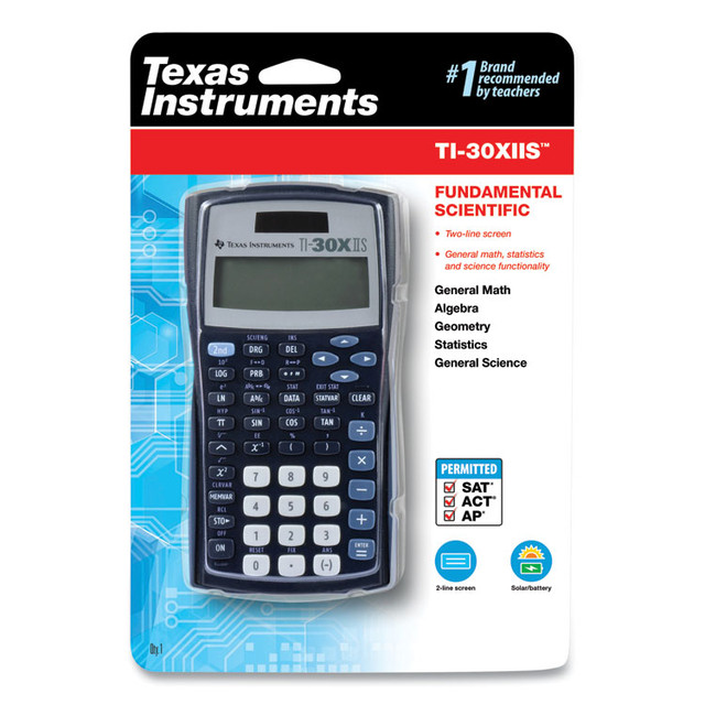 TEXAS INSTRUMENTS TI-30XIIS TI-30X IIS Scientific Calculator, 10-Digit LCD, Black