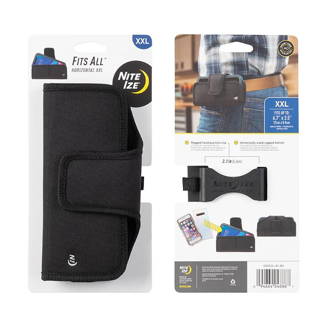 Nite-Ize CCSF2L-01-R3 Fits All Horizontal Phone Case - Black