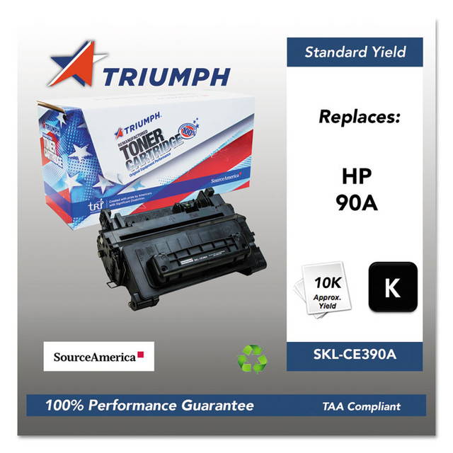 TRI INDUSTRIES NFP Triumph™ CE390A 751000NSH1221 Remanufactured CE390A (90A) Toner, 10,000 Page-Yield, Black