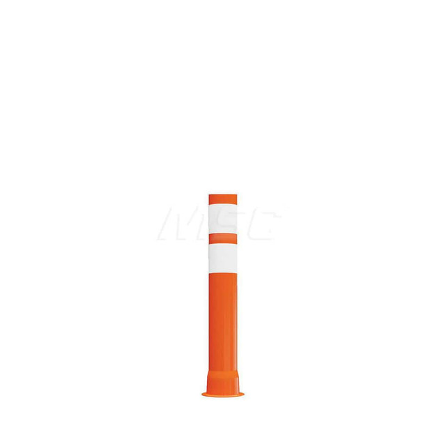 Plasticade 6828-O-4-EG-WW Traffic Barrels, Delineators & Posts; Reflective: Yes ; Base Needed: Yes ; Compliance: MASH Compliant; MUTCD Standards ; Collar Two Width (Inch): 4 ; Collar One Width (Inch): 4