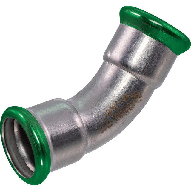 Merit Brass MBF051/26GE Stainless Steel Pipe Fittings; Fitting Type: Press x Press ; Fitting Size: 1/2 ; Material Grade: 316 ; Length (Decimal Inch - 4 Decimals): 1.6200