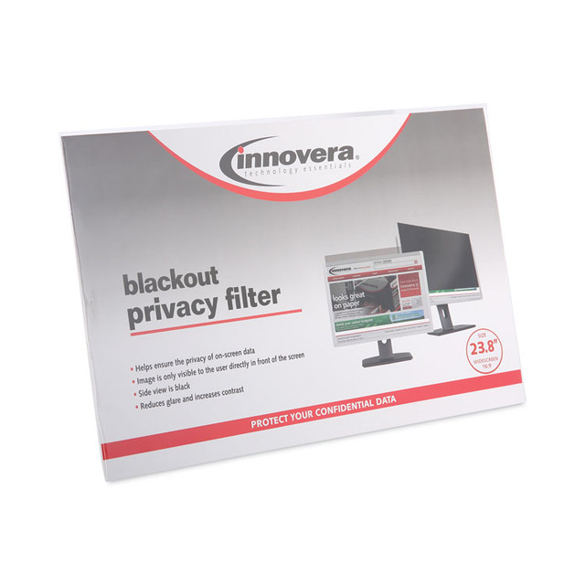 INNOVERA BLF238W Blackout Privacy Monitor Filter for 23.8" Widescreen Flat Panel Monitor, 16:9 Aspect Ratio