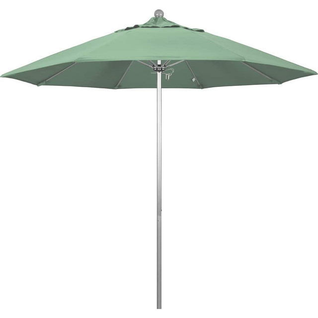 California Umbrella 194061626665 Patio Umbrellas; Fabric Color: Spa ; Base Included: No ; Fade Resistant: Yes ; Diameter (Feet): 9 ; Canopy Fabric: Pacifica