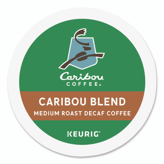 KEURIG DR PEPPER Caribou Coffee® 6995 Caribou Blend Decaf Coffee K-Cups, 24/Box