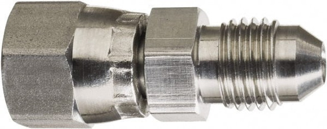 Made in USA TX-16-JS Stainless Steel Flared Tube Connector: 1" Tube OD, 1-5/16-12 Thread, 37 ° Flared Angle