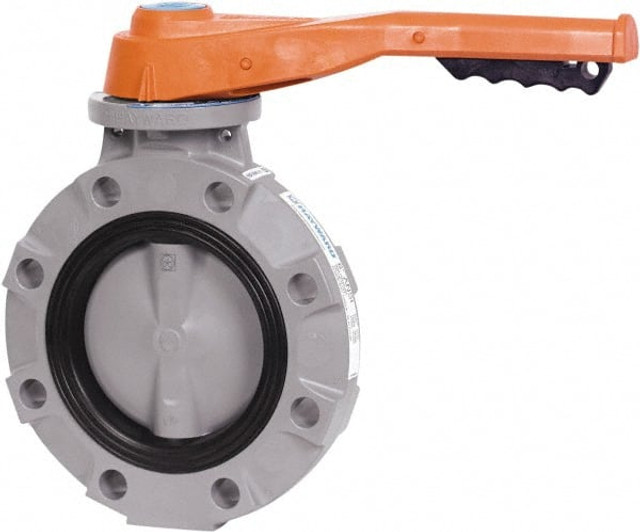 Hayward Flow Control BYV22030A0VL000 Manual Wafer Butterfly Valve: 3" Pipe, Lever Handle