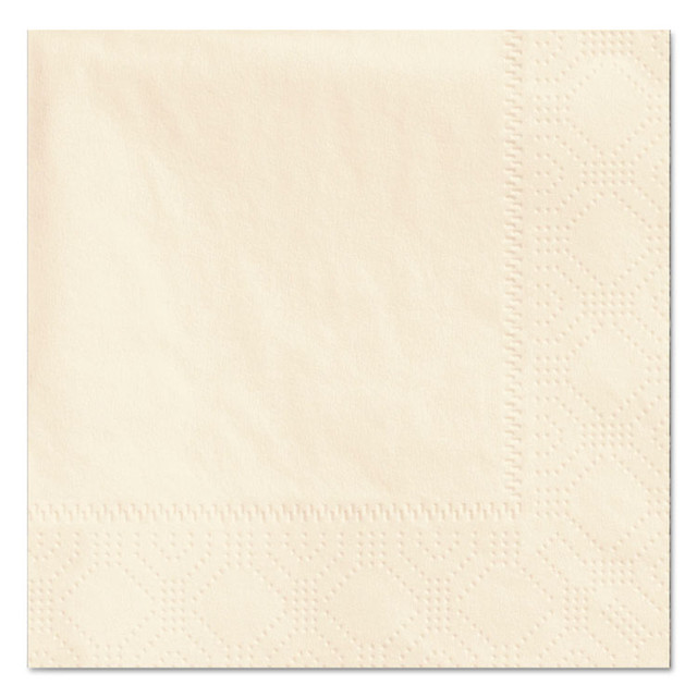 HOFFMASTER 180317 Beverage Napkins, 2-Ply, 9 1/2 x 9 1/2, Ecru, 1000/Carton