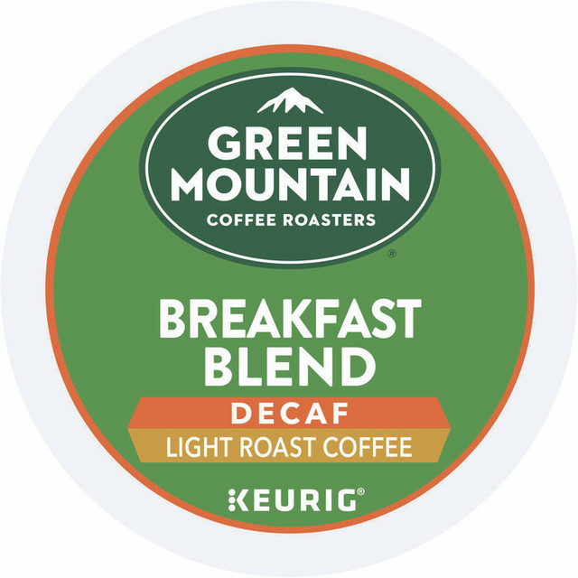 KEURIG DR PEPPER Green Mountain Coffee® 7522 Breakfast Blend Decaf Coffee K-Cups, 24/Box