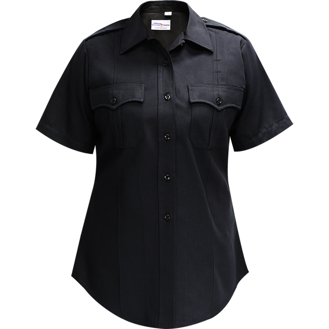 Flying Cross 154R66 10 40 N/A Deluxe Tropical Women's Short Sleeve Shirt w/ Traditional Collar