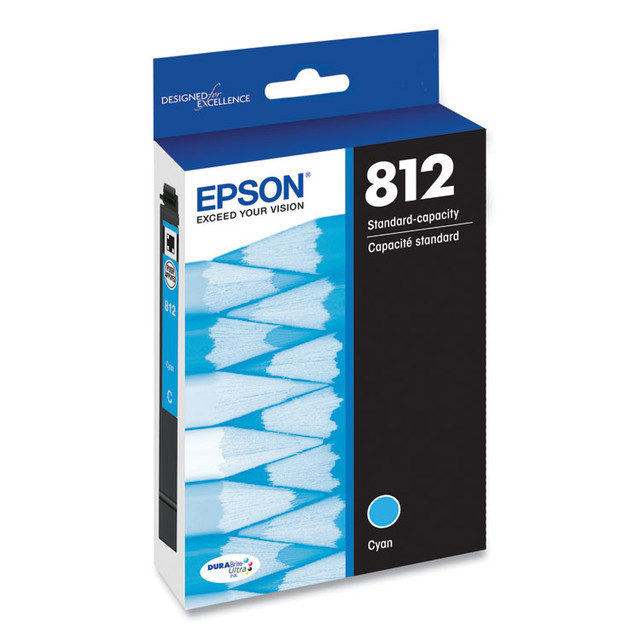 EPSON AMERICA, INC. T812220S T812220-S (T812) DURABrite Ultra Ink, 300 Page-Yield, Cyan