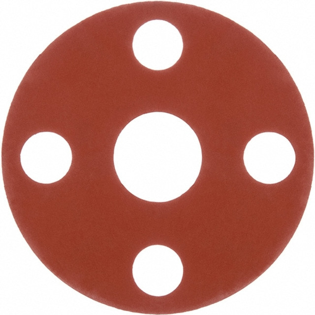 USA Industrials BULK-FG-1516 Flange Gasket: For 2" Pipe, 2-3/8" ID, 6" OD, 1/16" Thick, Silicone Rubber