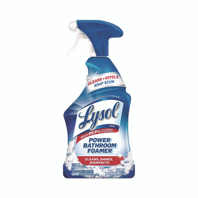 RECKITT BENCKISER LYSOL® Brand 90036CT Disinfectant Power Bathroom Foamer, Liquid, Unscented, 22 oz Trigger Spray Bottle, 6/Carton