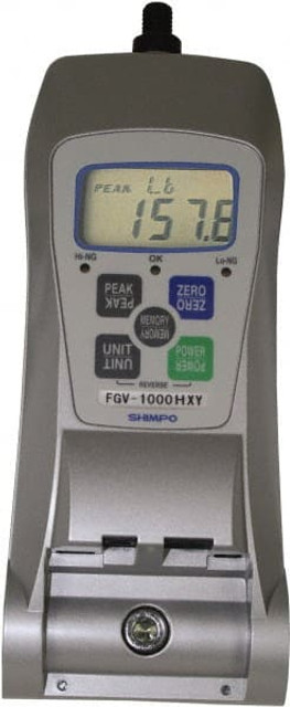 SHIMPO FGV-500HXY Digital Force Gage: 500 lb Capacity, 0.1 lb Resolution