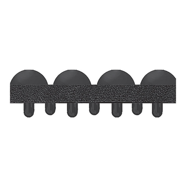 CROWN MATS & MATTING YF0034BK Yoga-Flex, Rectangular, Black High/Low Bubble Surface, 36" x 48"