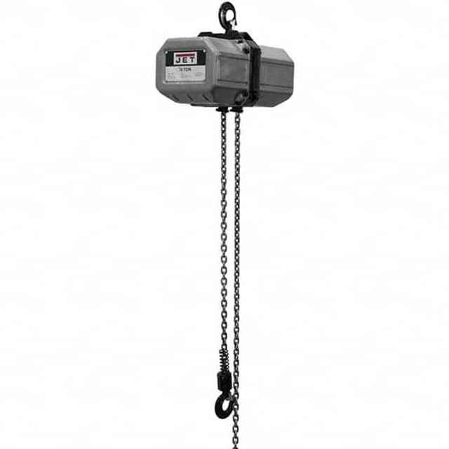 Jet 121140 Electric Wire Rope Hoist: 0.5 Ton Working Load Limit