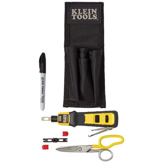Klein Tools VDV027-813 Punchdown Tool Kit: 5 Pc, Use with 66-Type & 110-Type Punchdown Terminal Block