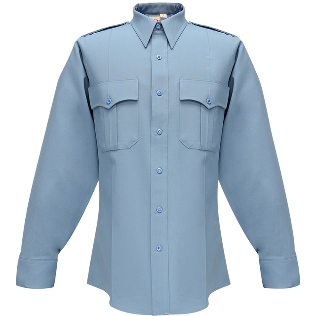 Flying Cross 33W78Z 45 16.5 32/33 Command Long Sleeve Shirt w/ Zipper & Convertible Sport Collar