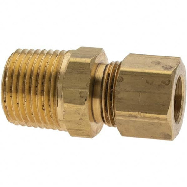 Parker -11058-2 Compression Tube Connector: 3/8-18" Thread, Compression x MNPT