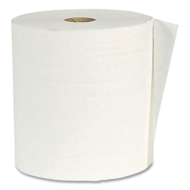 AMERICAN PAPER CONVERTING W80166 Hardwound Paper Towel Roll, Virgin Paper, 1-Ply, 7.88" x 800 ft, White, 6/Carton