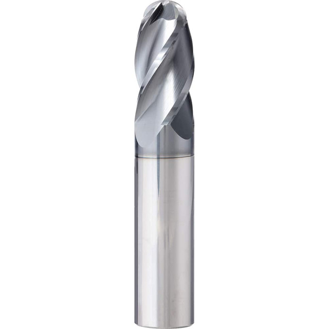 Supermill SAPB562 Ball End Mill: 0.5625" Dia, 1.25" LOC, 4 Flute, Solid Carbide