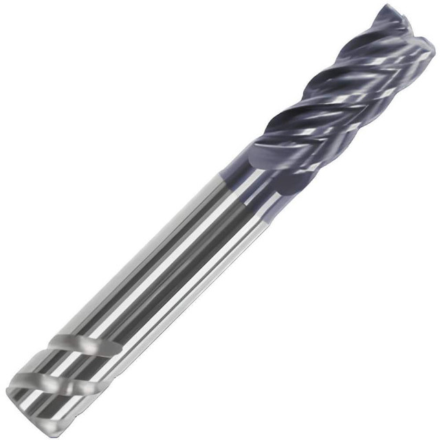 HAIMER F1005NNB3200CAA Corner Chamfer End Mill: 32 mm Dia, 50 mm LOC, 5 Flutes, 0.7 mm Chamfer Width, Solid Carbide