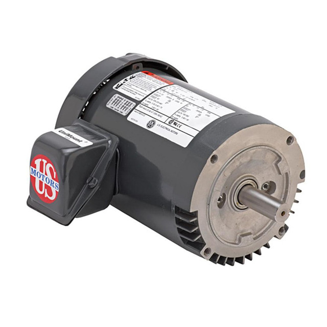 US Motors T13S2D42ZCR Three Phase Energy Efficient AC Motor: TEFC Enclosure