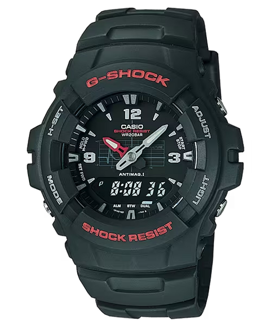 Casio G100-1BV G-Shock Classic Analog-Digital Watch