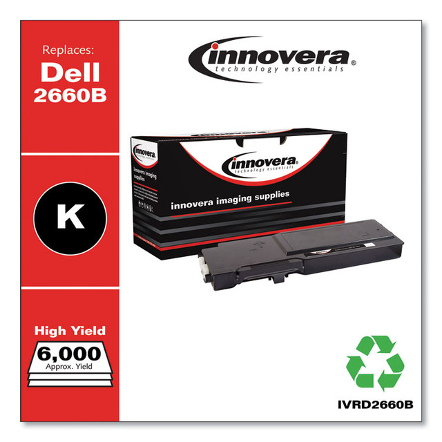 INNOVERA D2660B Remanufactured Black High-Yield Toner, Replacement for 593-BBBU, 6,000 Page-Yield