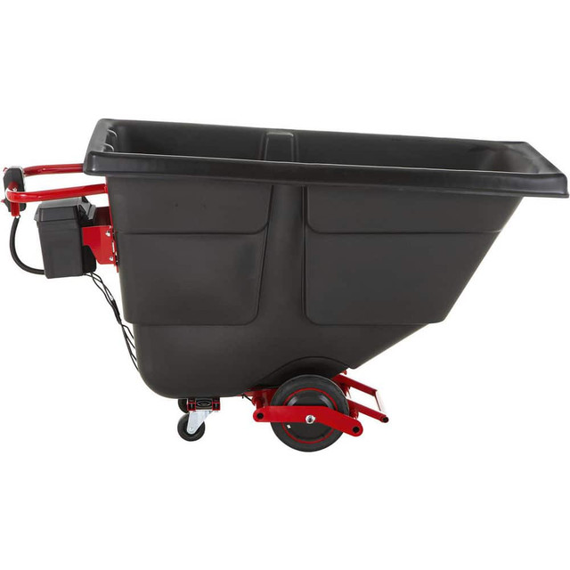 Rubbermaid 2173519 Resin Basket Truck: 0.5 cu yd, 850 lb Capacity, 38" High, 29-1/2" Wide