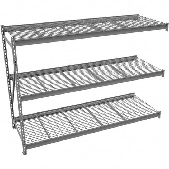 Tennsco BU-723684WA-MGY Bulk Storage Rack: 2,750 lb per Shelf, 3 Shelves