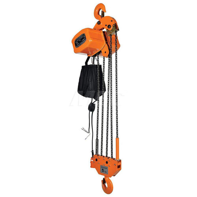 Vestil H-10000-3 Electric Chain Hoist: 10,000 lb Working Load Limit