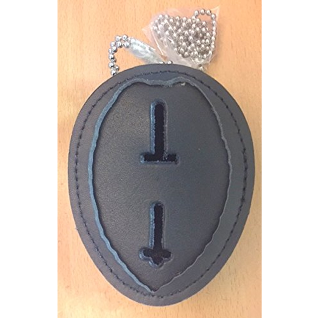 Boston Leather 700-4049 Oval Recessed Badge Holder with Clip