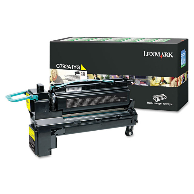 LEXMARK INT'L, INC. C792A1YG C792A1YG Return Program Toner, 6,000 Page-Yield, Yellow