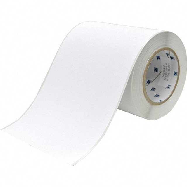 Brady 148666 Label Maker Label: White, Vinyl, 100" OAL, 1 Roll