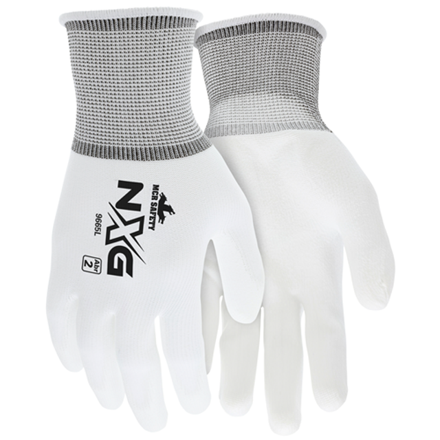 MCR Safety 9665XL White Nylon White PU 13 Gauge