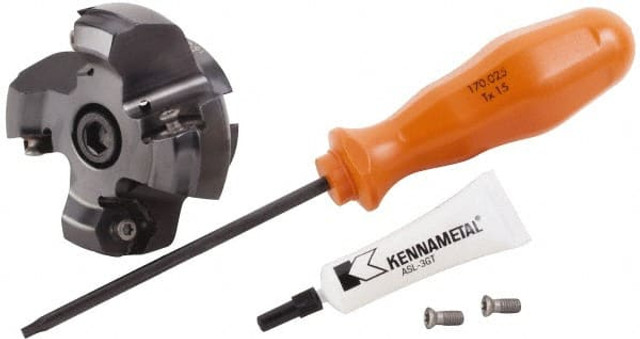 Kennametal 4047419 Indexable High-Feed Face Mill: 0.75" Arbor Hole