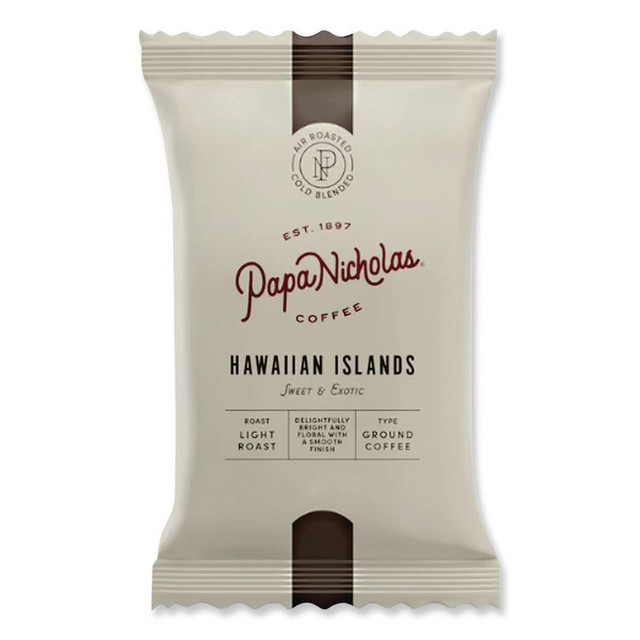 PAPANICHOLAS COFFEE 25181 Premium Coffee, Hawaiian Islands Blend, 18/Carton