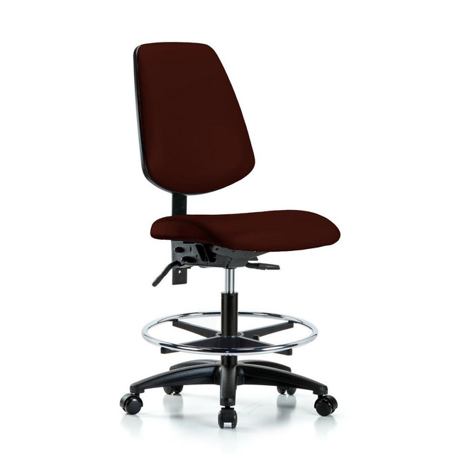 Blue Ridge Ergonomics MSC49569 Task Chair: Vinyl, Burgundy