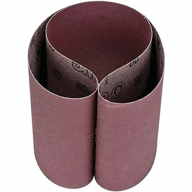 3M 7000118866 Abrasive Belt: 6" Wide, 48" Long, 80 Grit, Aluminum Oxide