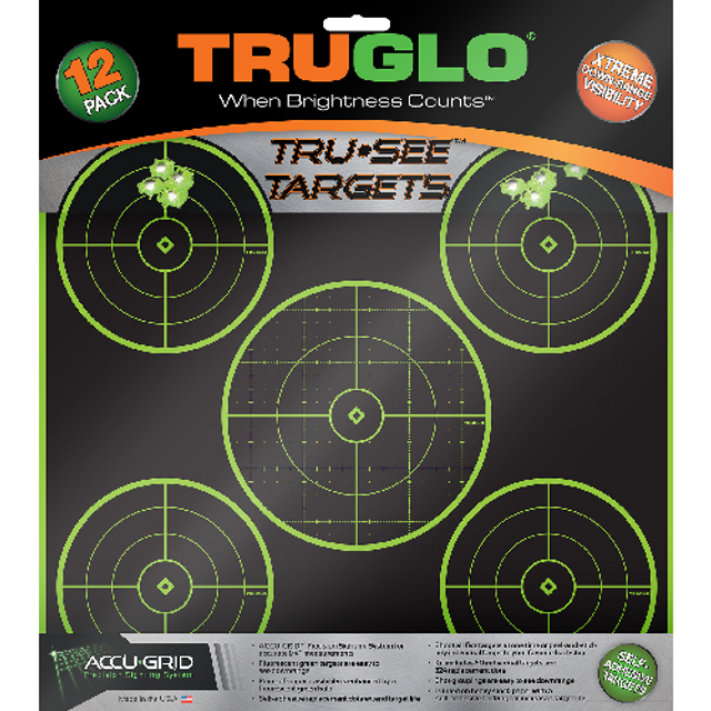 Truglo TG11A12 TRU-SEE Splatter Target 5-Bullseye