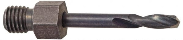 Hertel 04618732 Threaded Shank Drill Bit: #12, 135 ° Point, 1/4-28 Shank, High Speed Steel